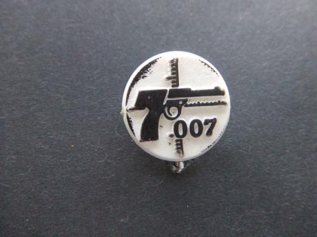 James Bond agent OO7 wit-zwart pistool